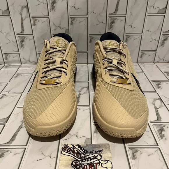 New Nike Zoom Vapor Pro 2 HC PRM Tennis Shoes Blue Gold Tan Mens Size 12